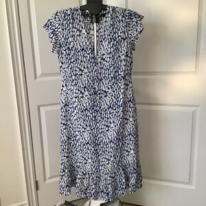 Rails; med,Royal blue &white,midi dress